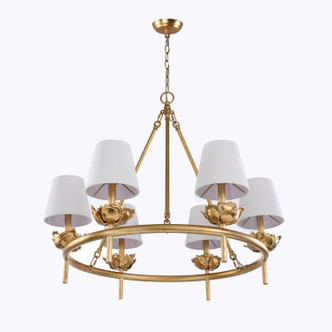 Rosalba Six Light Chandelier (H23107R-6G)