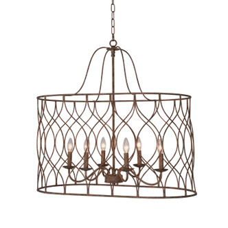 Terracotta Designs - H9103V-6 - Six Light Chandelier - Tabby Terracotta Designs - H9103V-6 - Six Light Chandelier - Tabby
