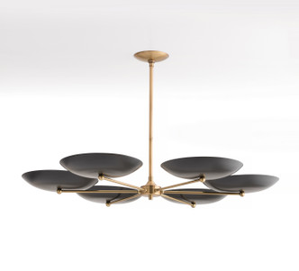Arteriors - 89047 - Six Light Chandelier - Griffith - Antique Brass Arteriors - 89047 - Six Light Chandelier - Griffith - Antique Brass