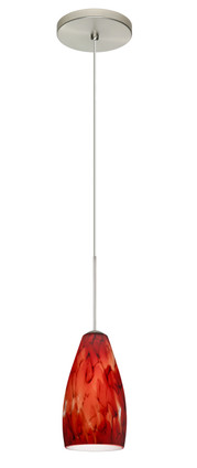 Besa - 1XT-719841-SN - One Light Pendant - Karli - Satin Nickel