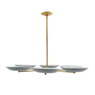 Arteriors - 89648 - Six Light Chandelier - Griffith - Cadet Blue Arteriors - 89648 - Six Light Chandelier - Griffith - Cadet Blue