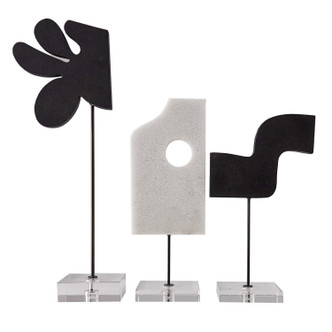Arteriors - ASC05 - Sculptures Set of 3 - Uris - Charcoal Arteriors - ASC05 - Sculptures Set of 3 - Uris - Charcoal