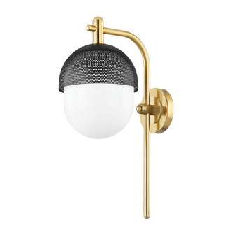 Hudson Valley - 6100-AGB/BK - One Light Wall Sconce - Nyack - Aged Brass/Black Hudson Valley - 6100-AGB/BK - One Light Wall Sconce - Nyack - Aged Brass/Black