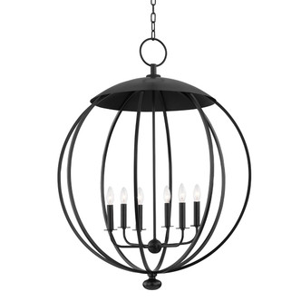 Hudson Valley - 9132-AI - Six Light Lantern - Wesley - Aged Iron