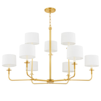 Hudson Valley - 9148-AGB - Eight Light Chandelier - Paramus - Aged Brass Hudson Valley - 9148-AGB - Eight Light Chandelier - Paramus - Aged Brass