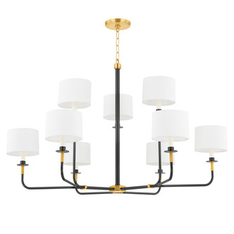 Hudson Valley - 9148-AOB - Eight Light Chandelier - Paramus - Aged Old Bronze