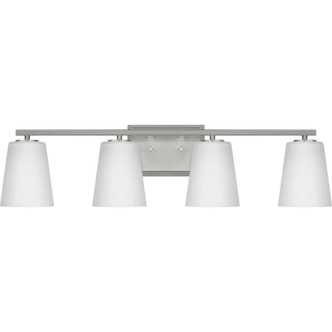 Progress Lighting - P300464-009 - Four Light Bath - Vertex - Brushed Nickel Progress Lighting - P300464-009 - Four Light Bath - Vertex - Brushed Nickel