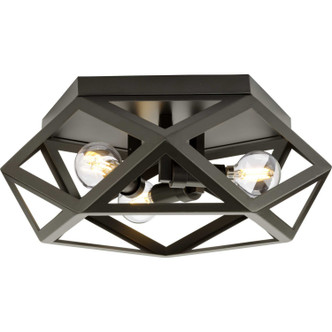 Progress Lighting - P350244-129 - Three Light Flush Mount - Saucedo - Architectural Bronze Progress Lighting - P350244-129 - Three Light Flush Mount - Saucedo - Architectural Bronze