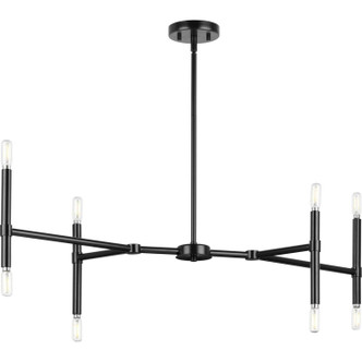 Progress Lighting - P400338-31M - Eight Light Linear Chandelier - Arya - Matte Black Progress Lighting - P400338-31M - Eight Light Linear Chandelier - Arya - Matte Black