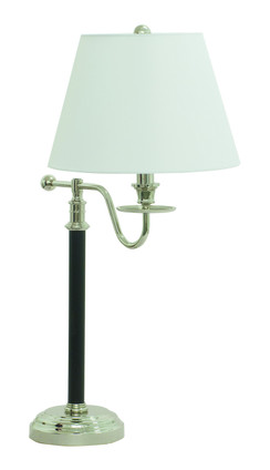 House of Troy - B551-BPN - One Light Table Lamp - Bennington - Black With Polished Nickel House of Troy - B551-BPN - One Light Table Lamp - Bennington - Black With Polished Nickel