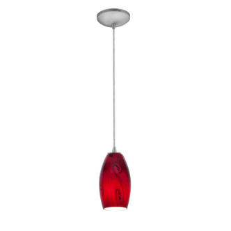 Access - 28011-3C-BS/RUSKY - LED Pendant - Merlot - Brushed Steel Access - 28011-3C-BS/RUSKY - LED Pendant - Merlot - Brushed Steel