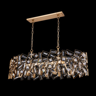 Allegri - 038161-044-FR001 - Eight Light Island Pendant - Inclanta - Winter Brass Allegri - 038161-044-FR001 - Eight Light Island Pendant - Inclanta - Winter Brass