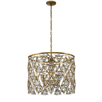 Allegri - 039556-062-FR001 - Six Light Pendant - Triangulo - True Brass Allegri - 039556-062-FR001 - Six Light Pendant - Triangulo - True Brass
