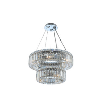 Allegri - 11776-010-FR001 - Nine Light Pendant - Rondelle - Chrome Allegri - 11776-010-FR001 - Nine Light Pendant - Rondelle - Chrome