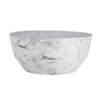 Arteriors - 5639 - Cocktail Table - Godwin - White Faux Marble Arteriors - 5639 - Cocktail Table - Godwin - White Faux Marble