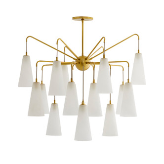 Arteriors - 89472 - 18 Light Chandelier - Mika - Opal Swirl Arteriors - 89472 - 18 Light Chandelier - Mika - Opal Swirl