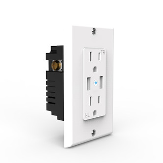 GM Lighting - SHWO - Smnart WiFi Outlet - White