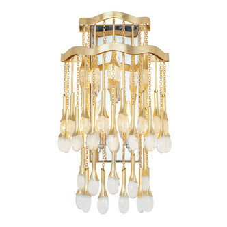 Corbett Lighting - 286-13 - Three Light Wall Sconce - Kiara - Gold Leaf Corbett Lighting - 286-13 - Three Light Wall Sconce - Kiara - Gold Leaf