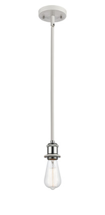 Innovations - 516-1S-WPC - One Light Mini Pendant - Ballston - White Polished Chrome Innovations - 516-1S-WPC - One Light Mini Pendant - Ballston - White Polished Chrome