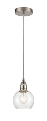 manufacturer_finish:Brushed Satin Nickel|manufacturer_glass:Seedy Athens|light_output:600.00lm|color_temperature:2700K|cri:82