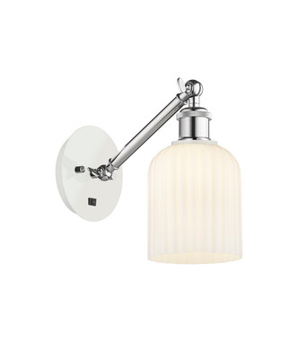 Innovations - 317-1W-WPC-G559-5GWH - One Light Wall Sconce - Ballston - White Polished Chrome