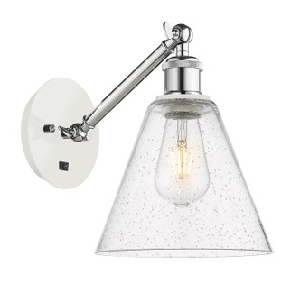 Innovations - 317-1W-WPC-GBC-84-LED - LED Wall Sconce - Ballston - White Polished Chrome