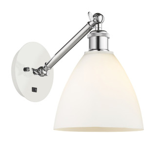 Innovations - 317-1W-WPC-GBD-751 - One Light Wall Sconce - Ballston - White Polished Chrome