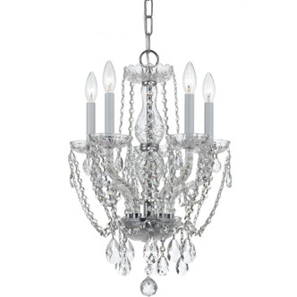 Crystorama - 1129-CH-CL-S - Five Light Mini Chandelier - Traditional Crystal - Polished Chrome Crystorama - 1129-CH-CL-S - Five Light Mini Chandelier - Traditional Crystal - Polished Chrome