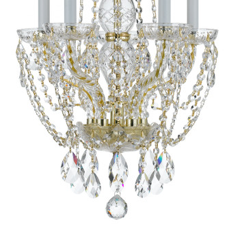 Traditional Crystal Five Light Mini Chandelier (1129-PB-CL-S) Traditional Crystal Five Light Mini Chandelier (1129-PB-CL-S)