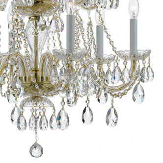 Traditional Crystal 12 Light Chandelier (1137-PB-CL-MWP) Traditional Crystal 12 Light Chandelier (1137-PB-CL-MWP)