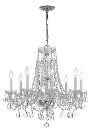 Crystorama - 1138-CH-CL-S - Eight Light Chandelier - Traditional Crystal - Polished Chrome Crystorama - 1138-CH-CL-S - Eight Light Chandelier - Traditional Crystal - Polished Chrome
