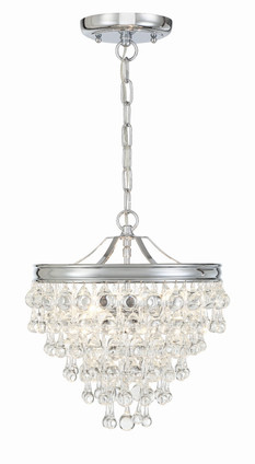 Crystorama - 130-CH - Three Light Mini Chandelier - Calypso - Polished Chrome Crystorama - 130-CH - Three Light Mini Chandelier - Calypso - Polished Chrome