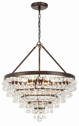 Crystorama - 137-VZ - Eight Light Chandelier - Calypso - Vibrant Bronze Crystorama - 137-VZ - Eight Light Chandelier - Calypso - Vibrant Bronze