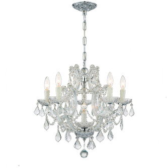 Crystorama - 4405-CH-CL-S - Six Light Mini Chandelier - Maria Theresa - Polished Chrome Crystorama - 4405-CH-CL-S - Six Light Mini Chandelier - Maria Theresa - Polished Chrome