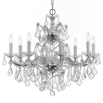 Crystorama - 4408-CH-CL-MWP - Nine Light Chandelier - Maria Theresa - Polished Chrome Crystorama - 4408-CH-CL-MWP - Nine Light Chandelier - Maria Theresa - Polished Chrome