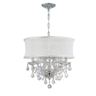 Crystorama - 4415-CH-SMW-CLM - Six Light Mini Chandelier - Brentwood - Polished Chrome Crystorama - 4415-CH-SMW-CLM - Six Light Mini Chandelier - Brentwood - Polished Chrome