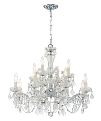 Crystorama - 4479-CH-CL-MWP - 12 Light Chandelier - Maria Theresa - Polished Chrome Crystorama - 4479-CH-CL-MWP - 12 Light Chandelier - Maria Theresa - Polished Chrome