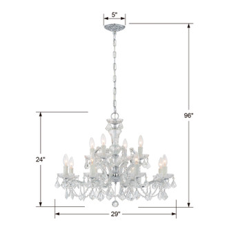 Maria Theresa 12 Light Chandelier (4479-CH-CL-MWP) Maria Theresa 12 Light Chandelier (4479-CH-CL-MWP)