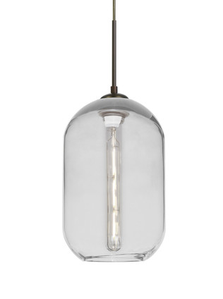 Besa - 1JC-OMEGA12CL-EDIL-BR - One Light Pendant - Omega 12 - Bronze