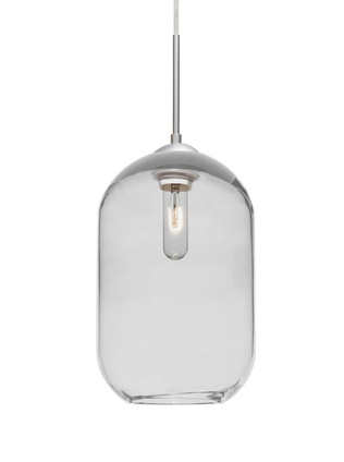 Besa - 1JC-OMEGA12CL-SN - One Light Pendant - Omega 12 - Satin Nickel