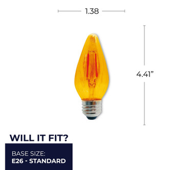 Bulbrite - 776581 - Light Bulb - Filaments: - Amber Bulbrite - 776581 - Light Bulb - Filaments: - Amber