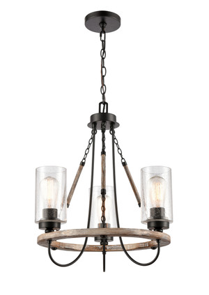 Innovations - 442-3CR-BK-SDY-LED - Three Light Mini Chandelier - Paladin - Matte Black Innovations - 442-3CR-BK-SDY-LED - Three Light Mini Chandelier - Paladin - Matte Black