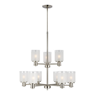 Generation Lighting - 3139809-962 - Nine Light Chandelier - Norwood - Brushed Nickel Generation Lighting - 3139809-962 - Nine Light Chandelier - Norwood - Brushed Nickel