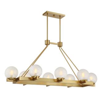 Savoy House - 1-1016-8-322 - Eight Light Linear Chandelier - Darien - Warm Brass Savoy House - 1-1016-8-322 - Eight Light Linear Chandelier - Darien - Warm Brass