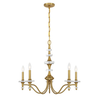 Savoy House - 1-1361-5-322 - Five Light Chandelier - Champlain - Warm Brass Savoy House - 1-1361-5-322 - Five Light Chandelier - Champlain - Warm Brass