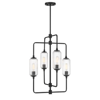 Savoy House - 1-3023-4-89 - Four Light Chandelier - Holton - Matte Black Savoy House - 1-3023-4-89 - Four Light Chandelier - Holton - Matte Black