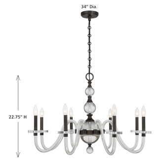 Aragon Eight Light Chandelier (1-4278-8-15) Aragon Eight Light Chandelier (1-4278-8-15)