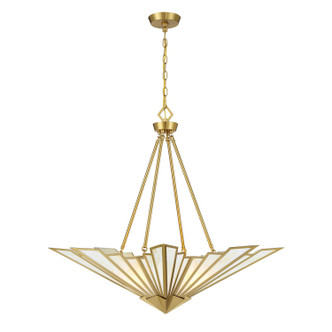 Savoy House - 7-1038-4-322 - Four Light Pendant - Rivage - Warm Brass Savoy House - 7-1038-4-322 - Four Light Pendant - Rivage - Warm Brass