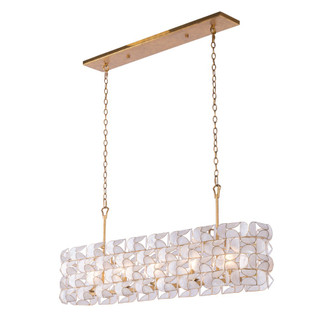 Kalco - 520561OL - Five Light Island Pendant - Crescent - Oxidized Gold Leaf Kalco - 520561OL - Five Light Island Pendant - Crescent - Oxidized Gold Leaf