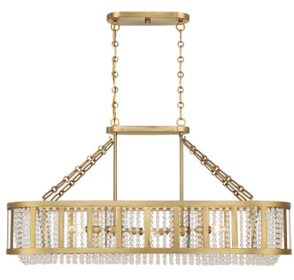 Mancini Six Light Linear Chandelier (V6-L1-3200-6-322)